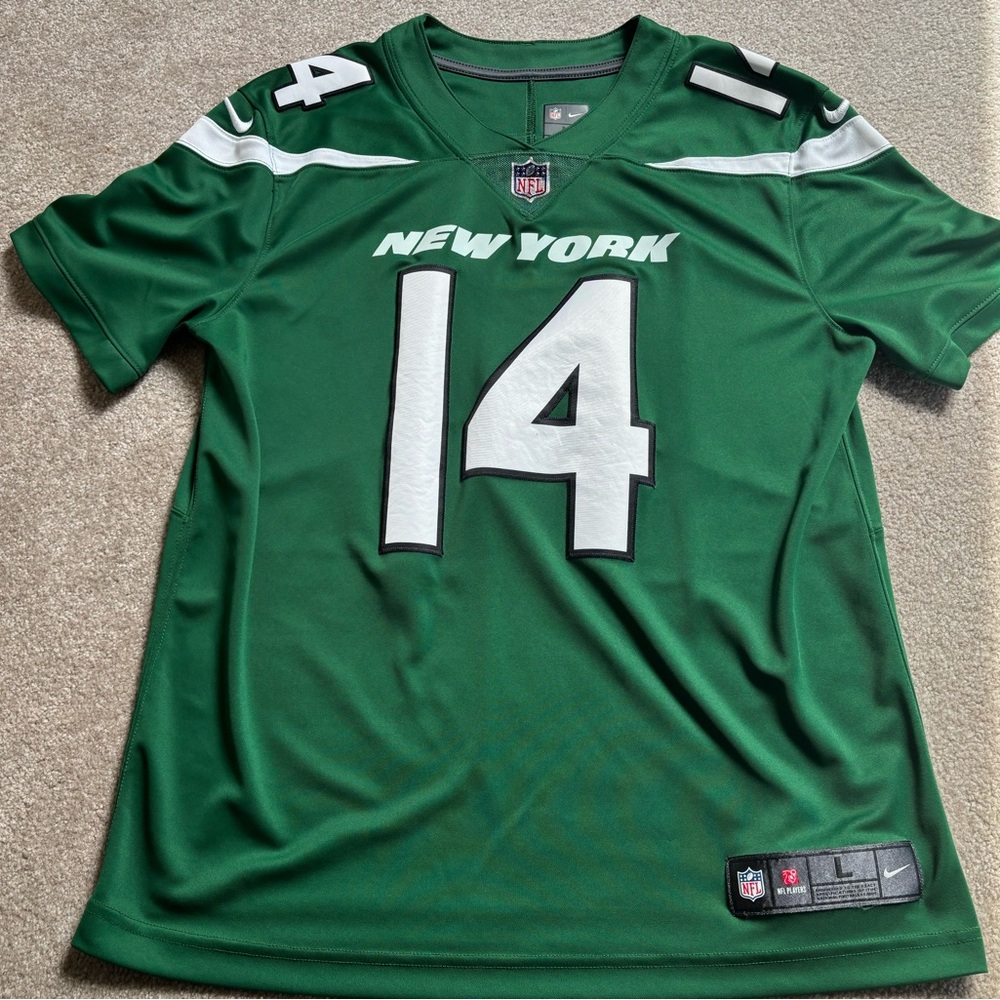 SAM DARNOLD NEW YORK JETS #14 NIKE AUTHENTIC GREEN FOOTBALL JERSEY LARGE
